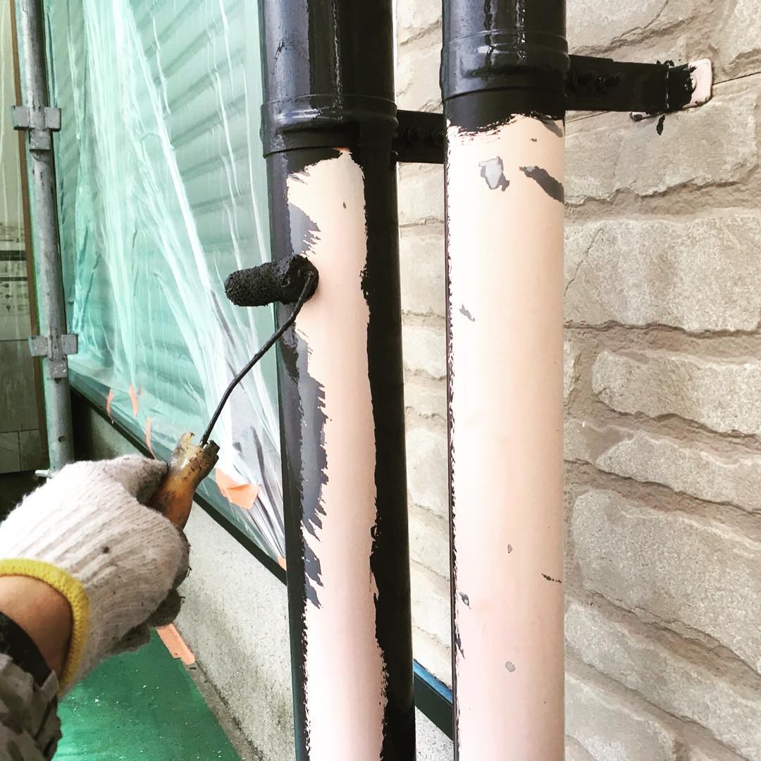 雨樋の塗装